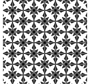 Untersetzer mit geometrischem schwarzem muster - TenStickers