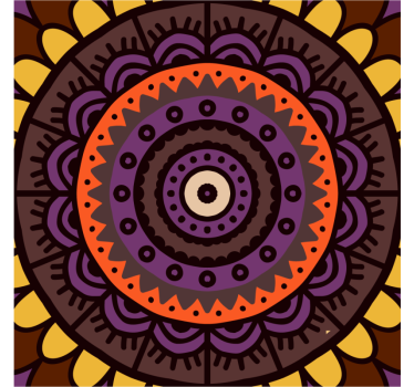 Untersetzer mit filigranem kreisdesign - TenStickers