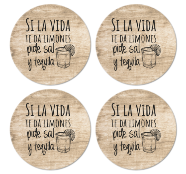Bierdeckel sprüche genieße die momente des lebens - TenStickers