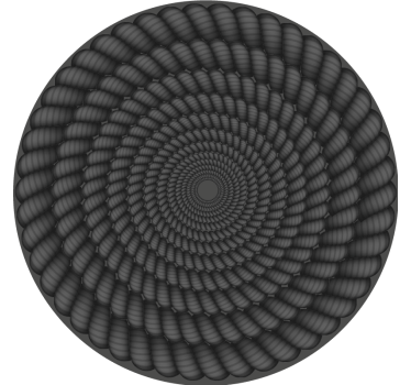 Untersetzer mit spiralförmigem muster rund - TenStickers
