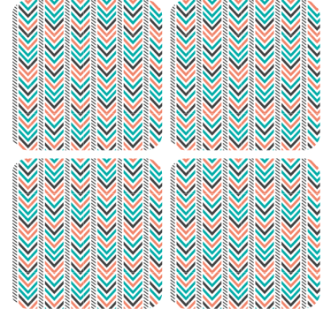 Untersetzer mit chevron-muster essentials - TenStickers