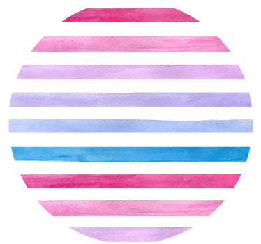 Untersetzer mit aquarellstreifen-muster - TenStickers
