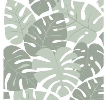 Untersetzer mit blättern im monstera-design - TenStickers