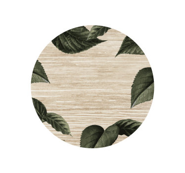 Untersetzer mit naturinspiriertem blattmuster - TenStickers
