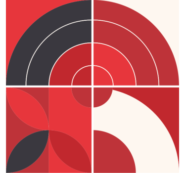 Untersetzer mit geometrischen farbmustern - TenStickers