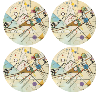 Untersetzer mit geometrischem kreisdesign - TenStickers