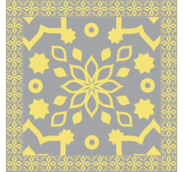 Untersetzer mit filigranem botanischen design - TenStickers