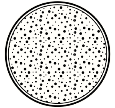 Untersetzer mit schwarzem punktmuster - TenStickers