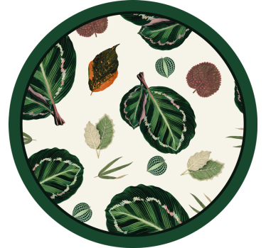 Untersetzer mit blattmuster motiv - TenStickers