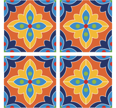 Untersetzer mit lebendiger blumenillustration - TenStickers