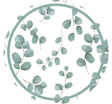 Untersetzer im eukalyptusblatt-muster - TenStickers