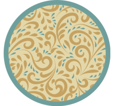Untersetzer mit eleganter floraler inspiration - TenStickers