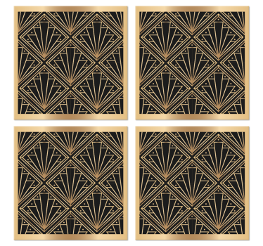 Untersetzer modern Rautenmuster "art deco" - TenStickers