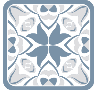 Untersetzer im eleganten blumenmotiv - TenStickers