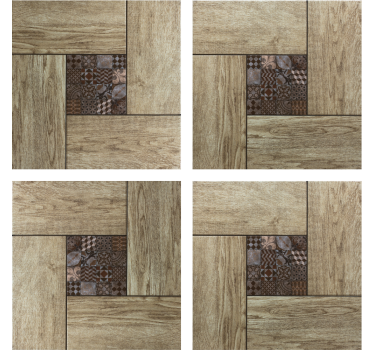 Fliesen untersetzer mit holzstruktur-motiv - TenStickers