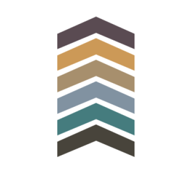 Untersetzer mit geschichtetem zickzack-muster - TenStickers