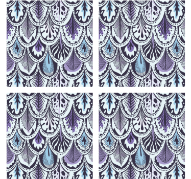 Untersetzer mit elegantem blattmotiv - TenStickers