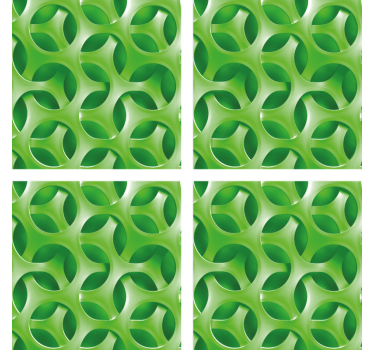 Untersetzer mit geschichtetem kreisdesign - TenStickers