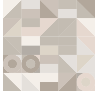 Fliesen Untersetzer Kaffeefarbe moderne geometrie - TenStickers