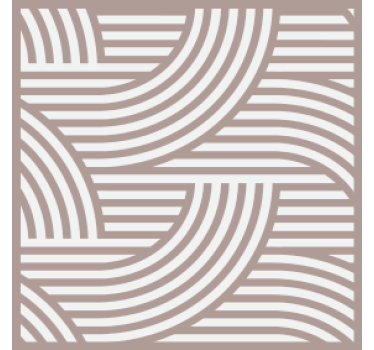Untersetzer mit geschichtetem linienmuster - TenStickers