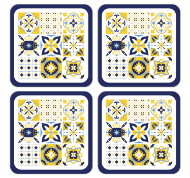 Fliesen Untersetzer Blauer portugiesischer stil - TenStickers