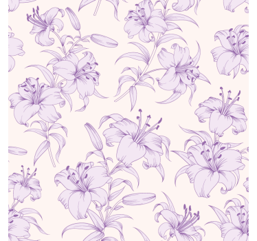 Untersetzer im eleganten lilienmuster - TenStickers