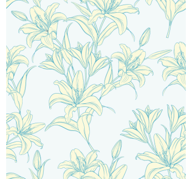 Untersetzer mit floraler mustereleganz - TenStickers