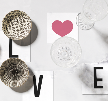Untersetzer Spruch Liebe - TenStickers