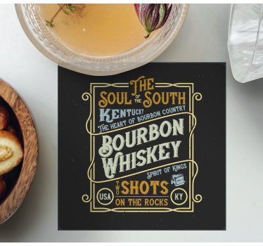 Bierdeckel sprüche bourbon whiskey seelen - TenStickers
