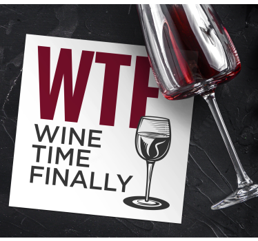 Bierdeckel sprüche für wtf weinzeit - TenStickers