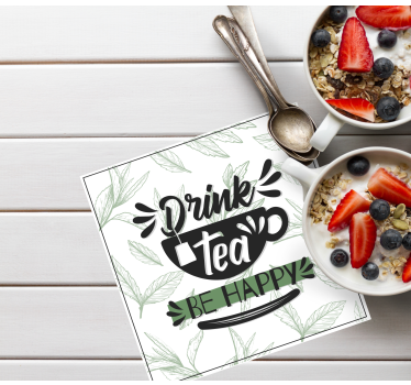 Bierdeckel sprüche mit motivierenden teetassen-zitaten - TenStickers