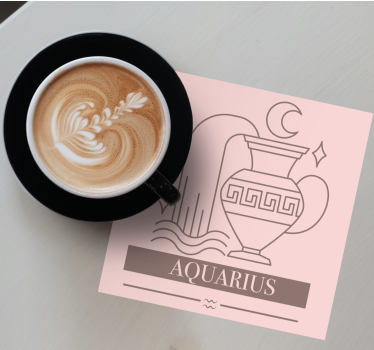 Bierdeckel sprüche mit wassermann zodiac symbol - TenStickers
