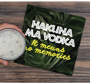 Bierdeckel sprüche hakuna ma vodka - TenStickers