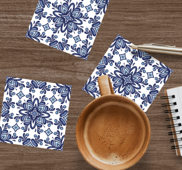Fliesen Untersetzer Blauer marokkanischer stil - TenStickers