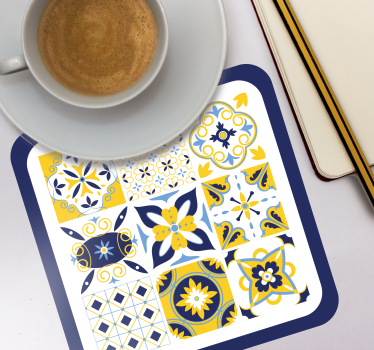 Fliesen Untersetzer Blauer portugiesischer stil - TenStickers