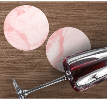 Untersetzer aus strukturiertem rosa marmor - TenStickers