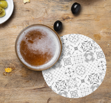 Untersetzer geometrisches blumenarrangement - TenStickers