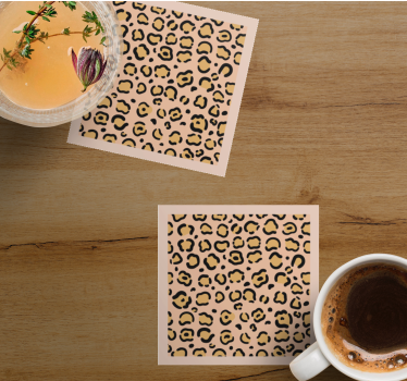Untersetzer im leopardenmuster - TenStickers