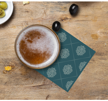 Untersetzer mit anmutigem blumendesign - TenStickers