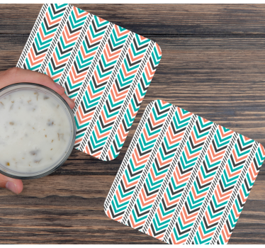 Untersetzer mit chevron-muster essentials - TenStickers