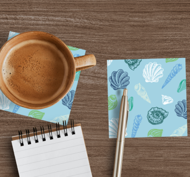 Untersetzer mit muschelmuster design - TenStickers