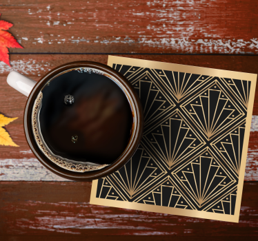 Untersetzer modern Rautenmuster "art deco" - TenStickers