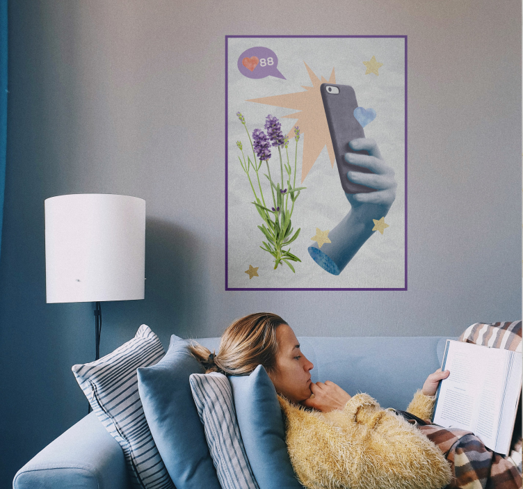 Poster Digitales Leben abstrakt - TenStickers