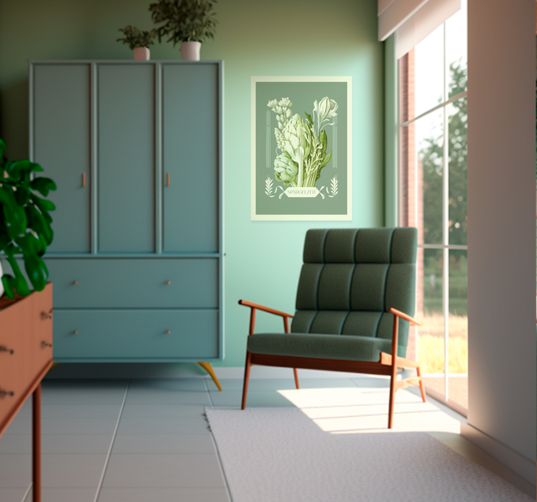 Frühjahrs Wandbild Spargelzeit - TenStickers