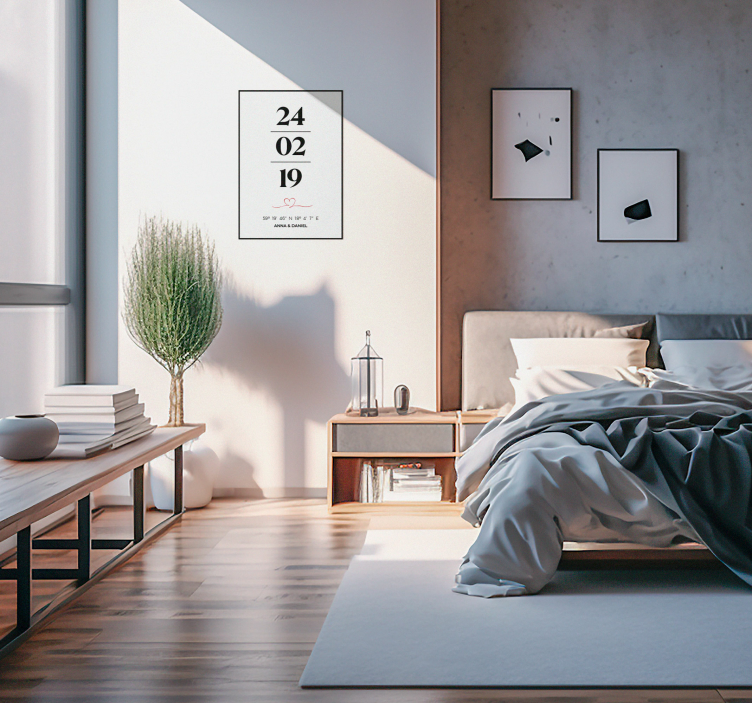 Alle Poster koordinaten der Liebe - TenStickers