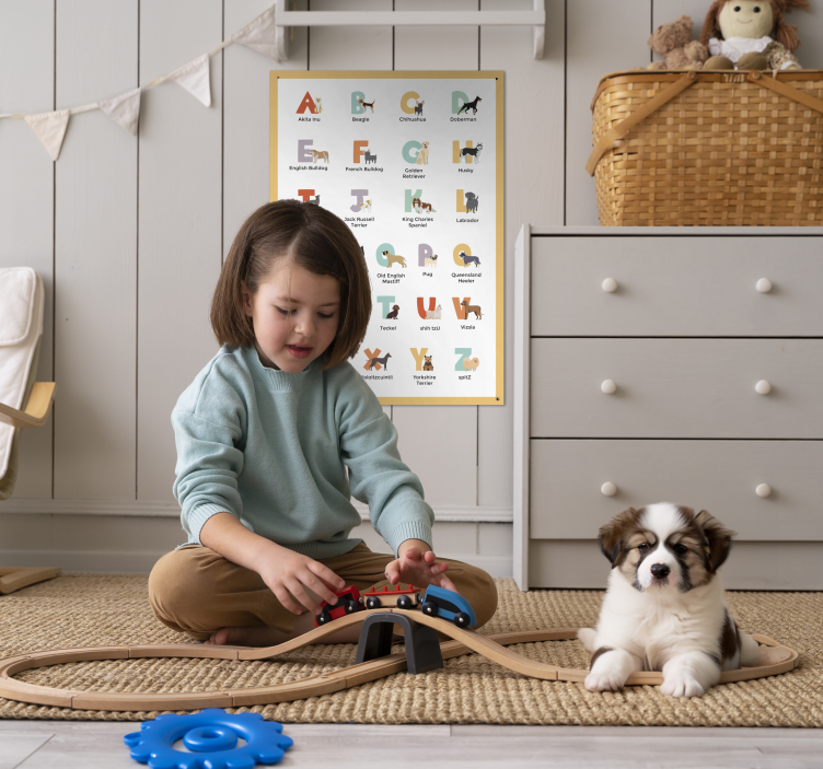 Hunde-Poster hunderassen Alphabet - TenStickers