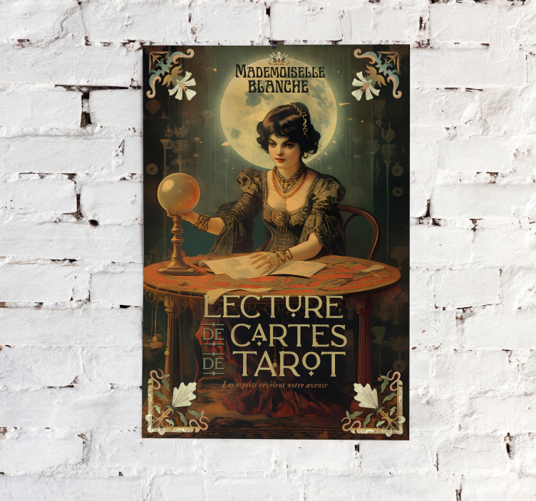 Vintage Poster tarot-Lesungen - TenStickers