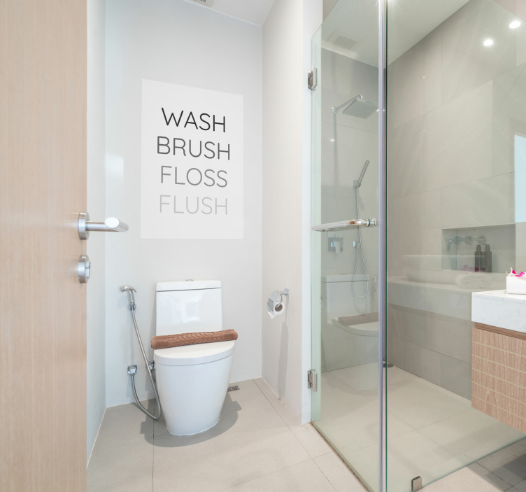 Badezimmerposter lustigem Design - TenStickers