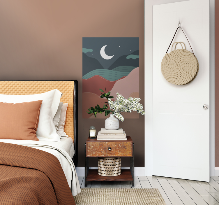 Boho Night Schlafzimmer Wandposter - TenStickers
