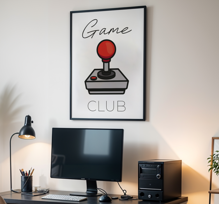 Gaming Poster Game CLUB Joystick - TenStickers